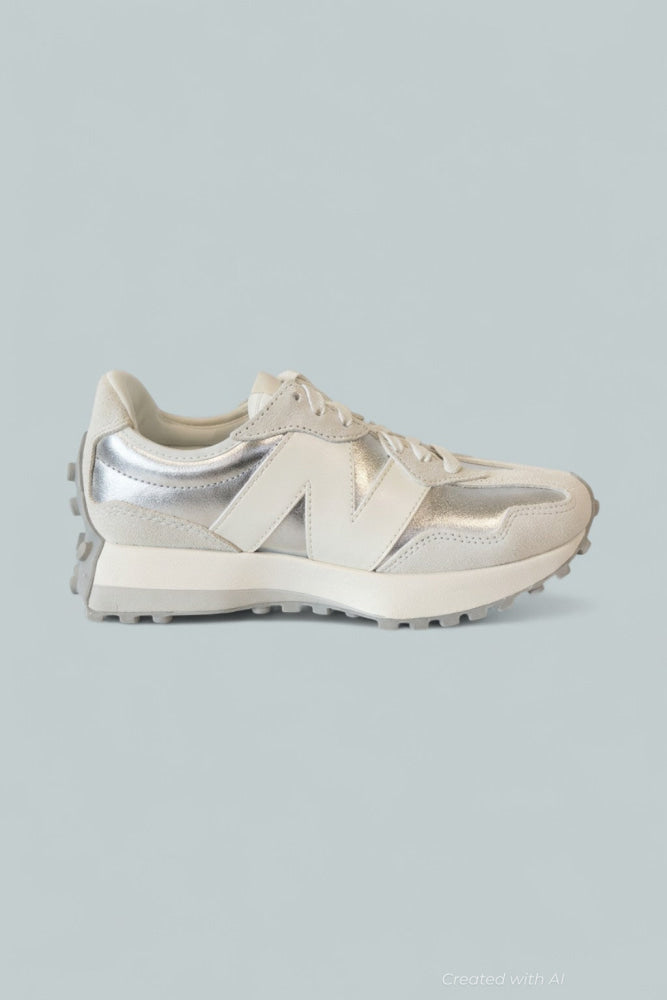 Women’s 327 Silver Metallic Sneakers - Silver - 7.5 - Sneaker