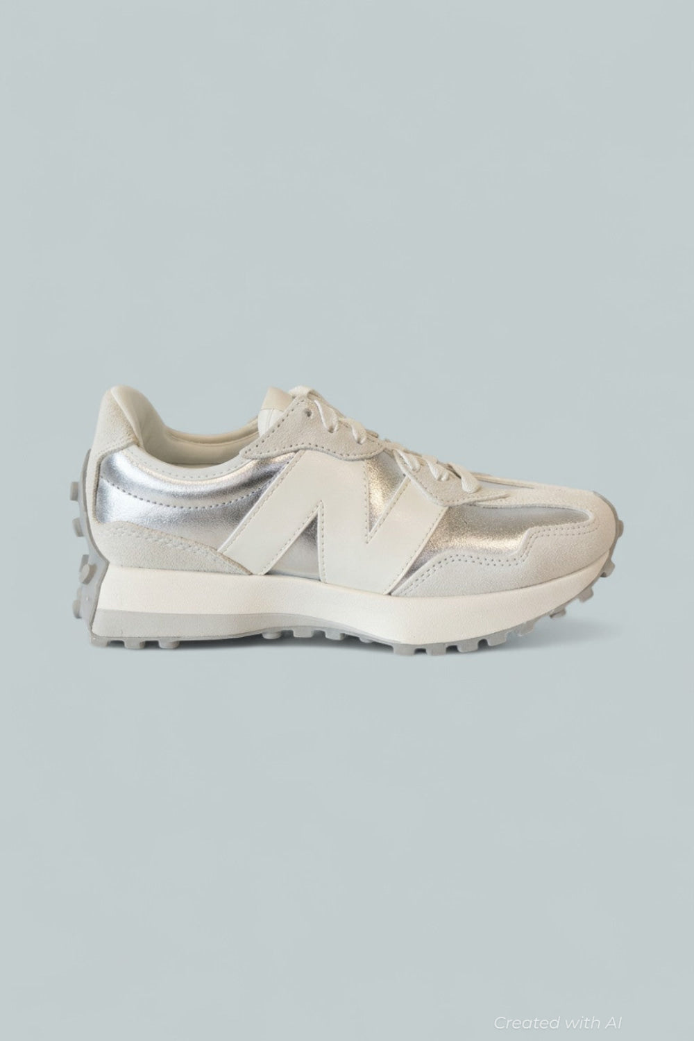 Women’s 327 Silver Metallic Sneakers - Silver - 7.5 - Sneaker