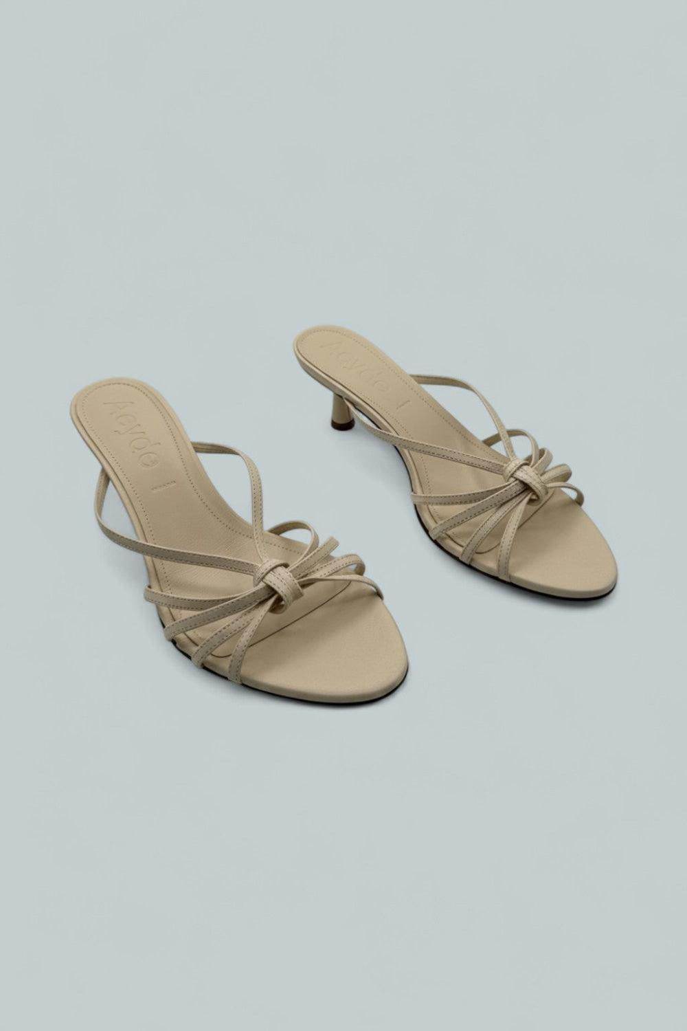 Women’s Abby Leather Sandals - Creamy - 9.5 US / 39.5 EU - Sandals