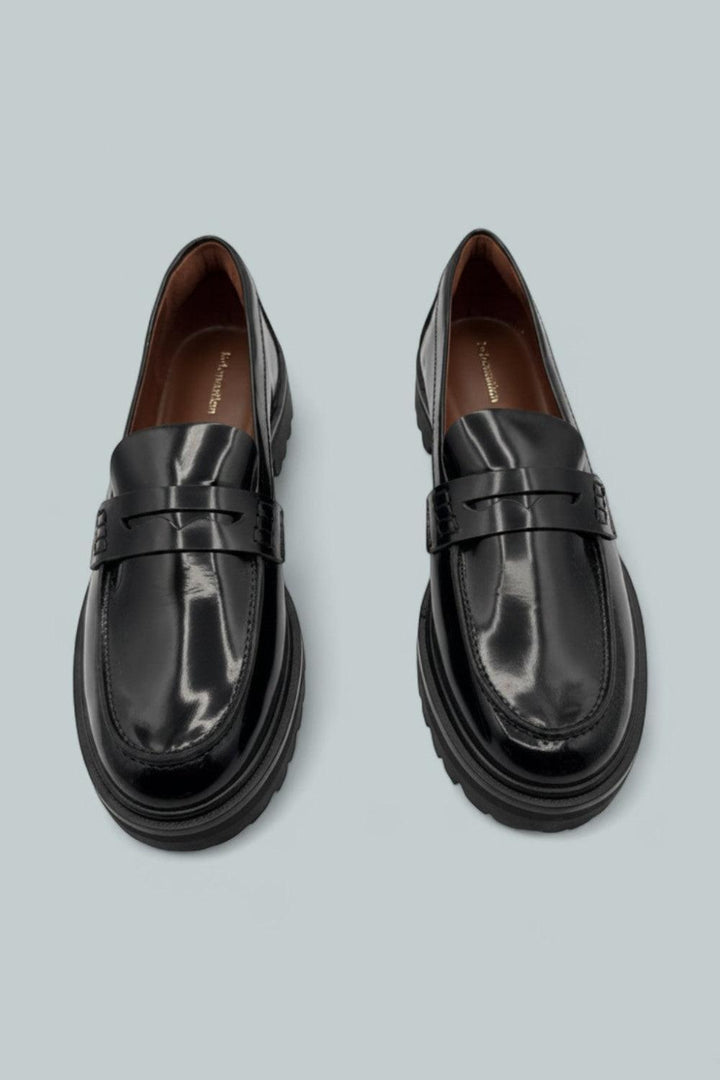 Women’s Agathea Chunky Penny Loafers - Black - Loafers