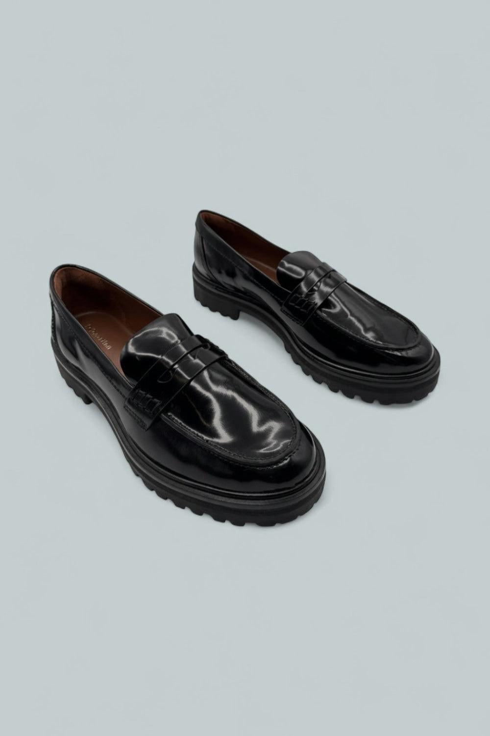 Women’s Agathea Chunky Penny Loafers - Black - Loafers