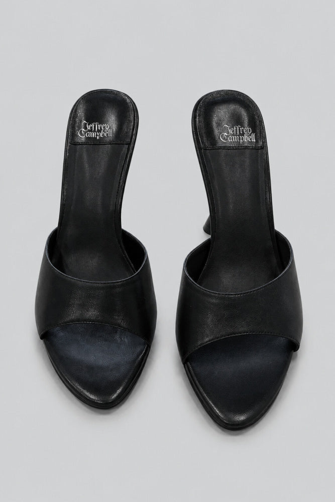 Women’s Agent High Heel Slide Sandals - Black - Sandal