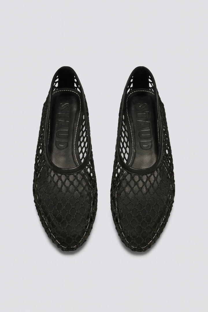 Women’s Alba Net Ballet Flats - Black Netting - 7.5 US / 37.5 EU - Flats