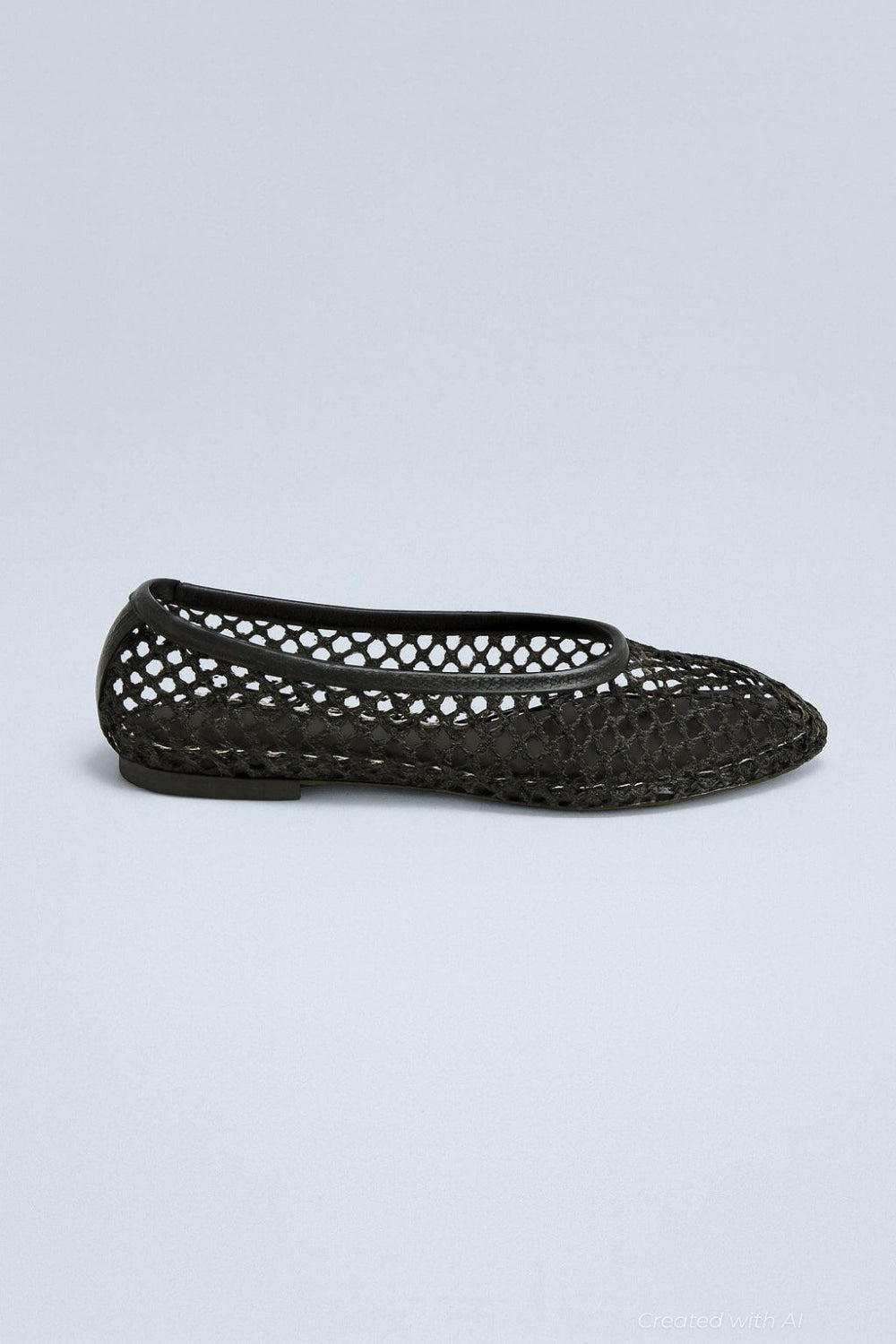 Women’s Alba Net Ballet Flats - Black Netting - 7.5 US / 37.5 EU - Flats