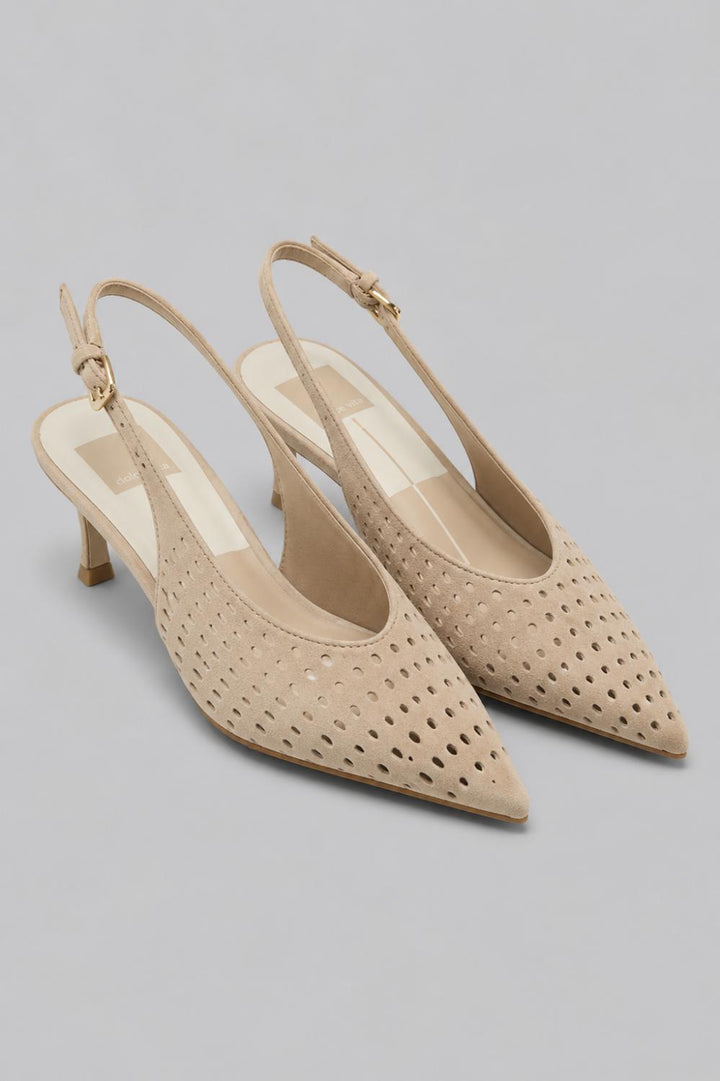 Women’s Alenna Suede Slingback Pumps - Camel Suede - Slingback