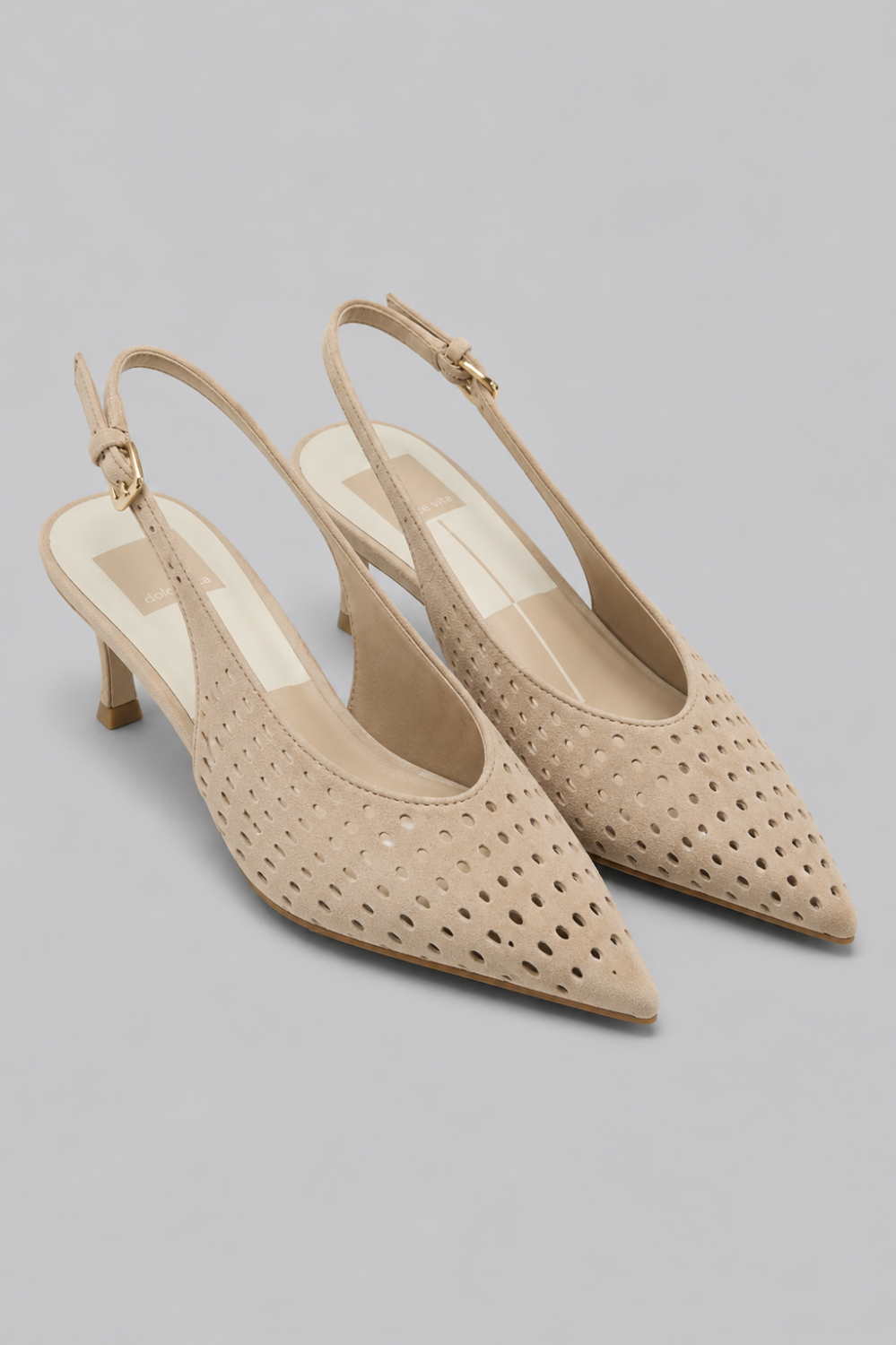 Women’s Alenna Suede Slingback Pumps - Camel Suede - Slingback