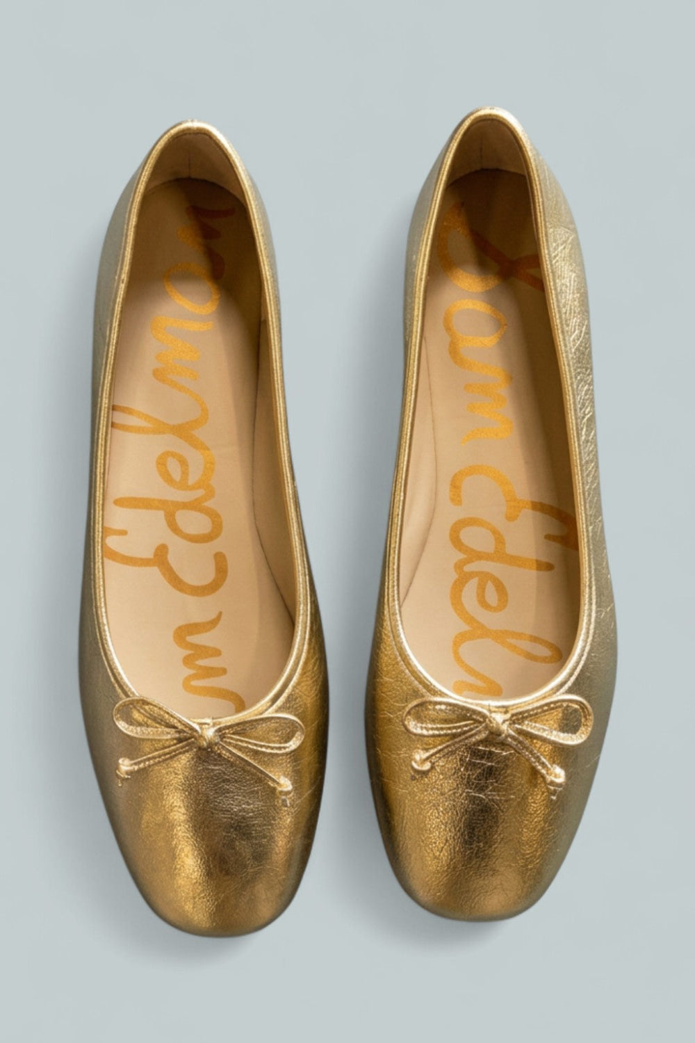 Women’s Alie Leather Ballet Flats - Gold - Flats