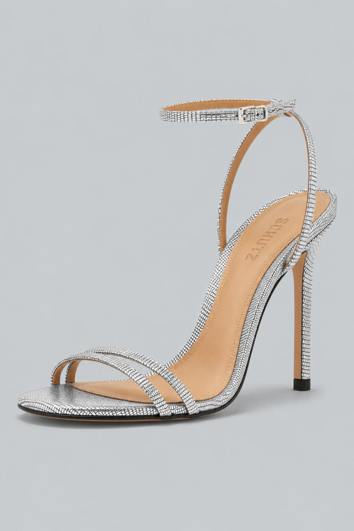 Women’s Altina High-Heel Strappy Sandals - Prata - 9.5 - Heels
