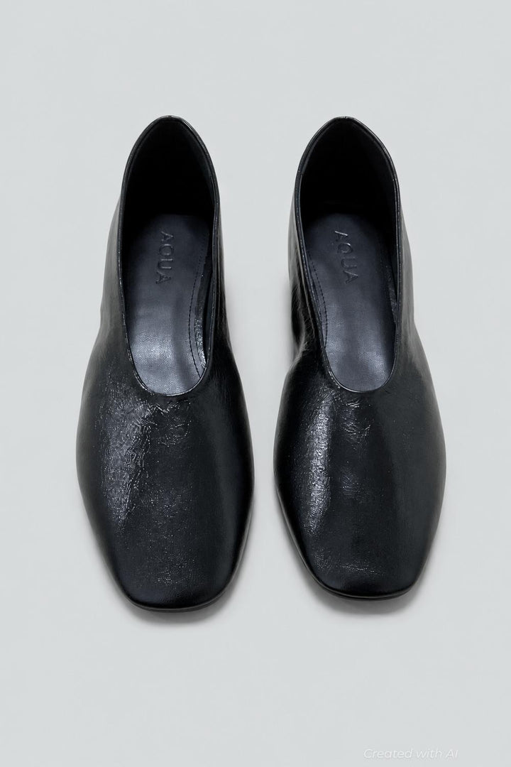 Women’s Amira Flats Exclusive - Black Leather - 6.5 - Flats
