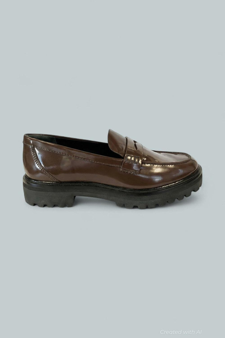 Women’s Ani Ruched Loafer Flats - Espresso Leather - 8.5 - Loafers