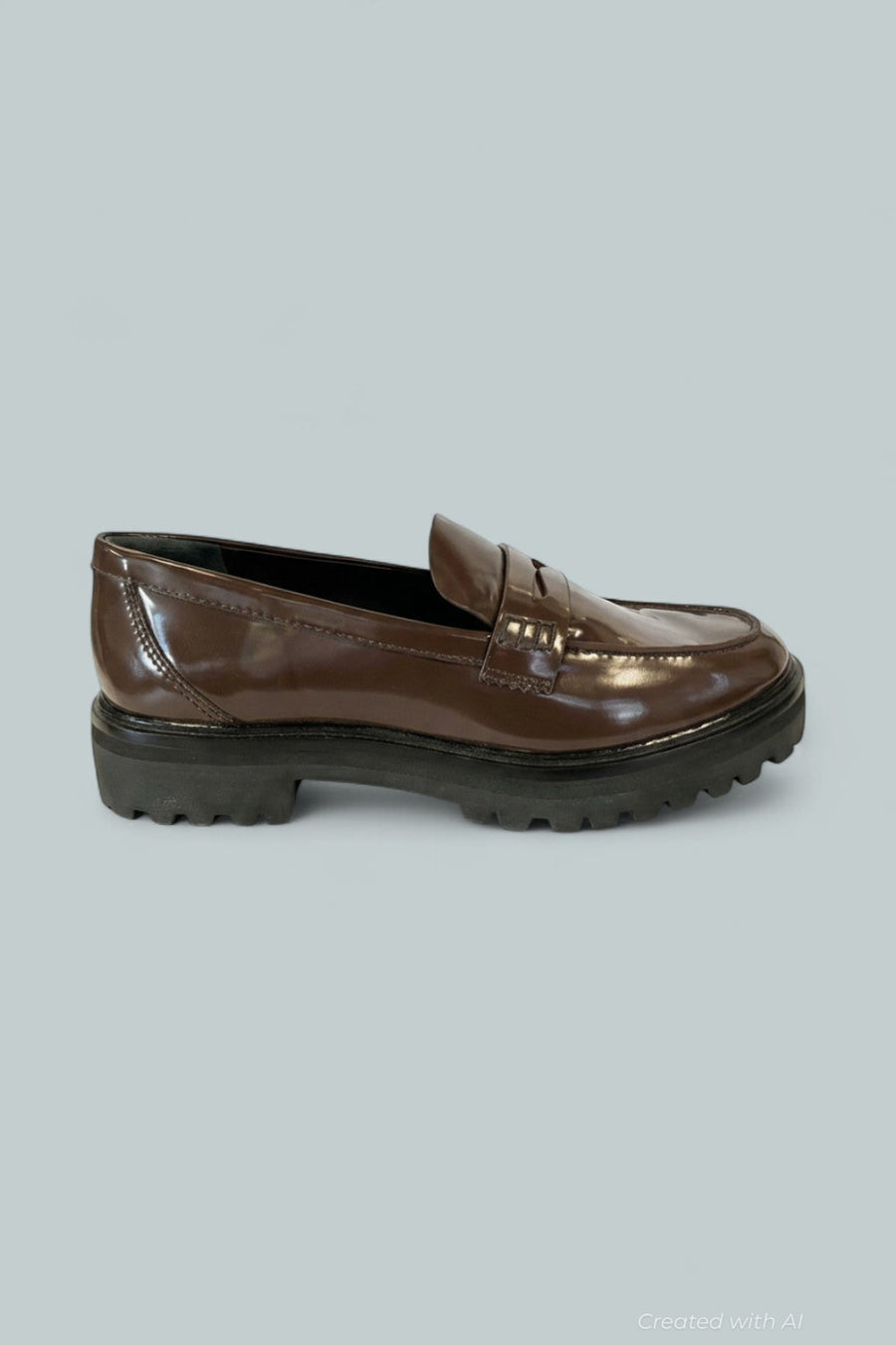 Women’s Ani Ruched Loafer Flats - Espresso Leather - 8.5 - Loafers