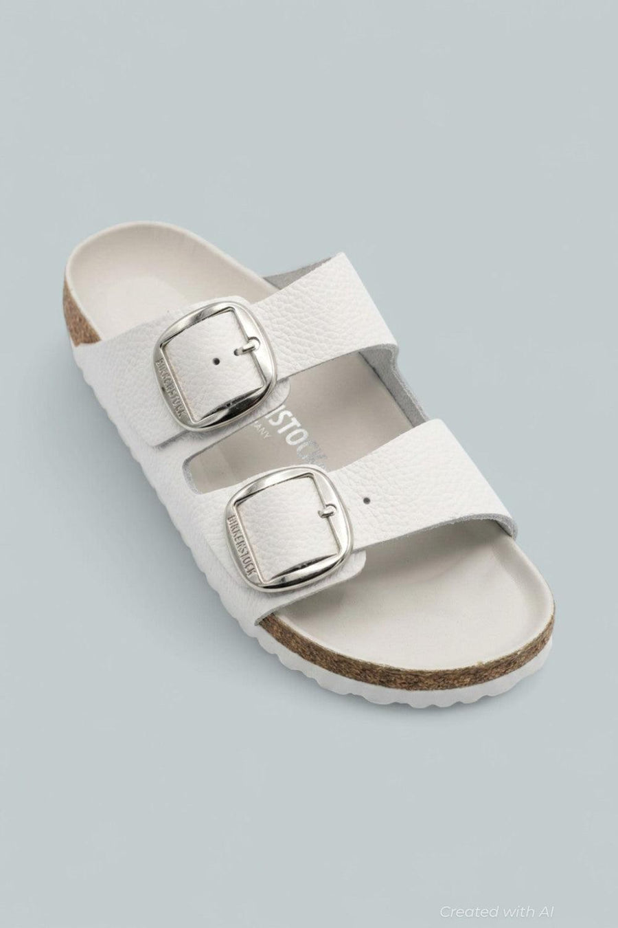 Women’s Arizona Big Buckle Slide Sandals - White - 10 - Sandals