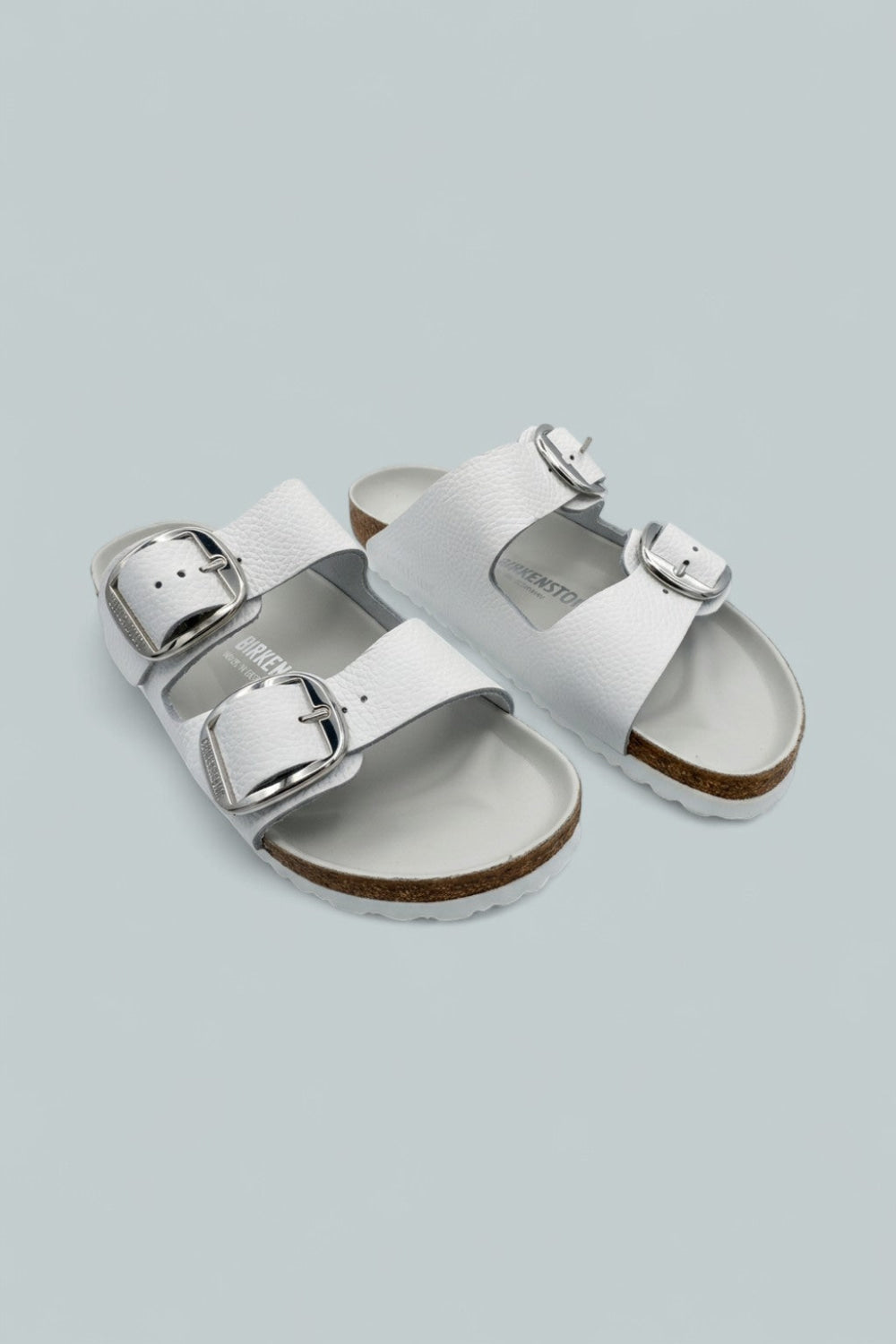 Women’s Arizona Big Buckle Slide Sandals - White - 10 - Sandals