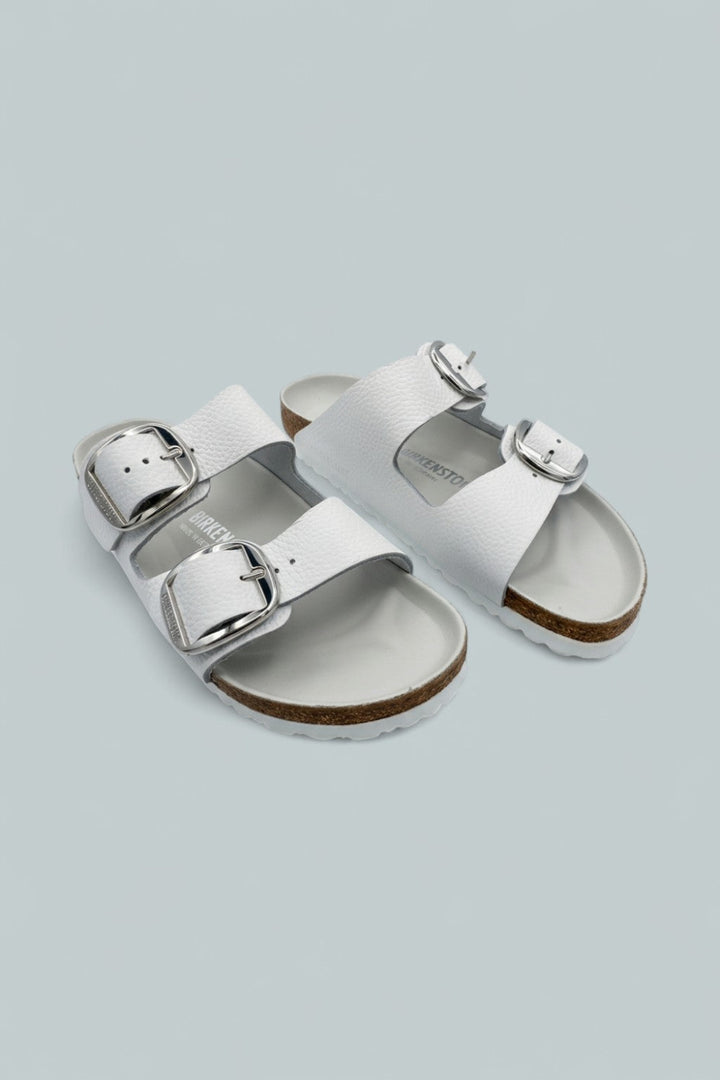 Women’s Arizona Big Buckle Slide Sandals - White - 10 - Sandals