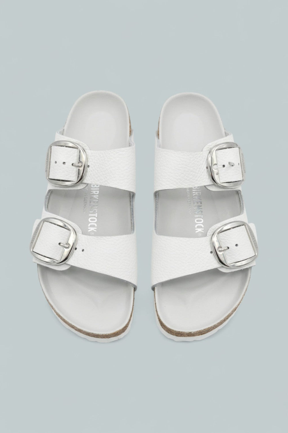 Women’s Arizona Big Buckle Slide Sandals - White - 10 - Sandals