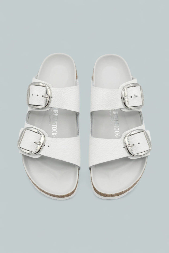 Women’s Arizona Big Buckle Slide Sandals - White - 10 - Sandals
