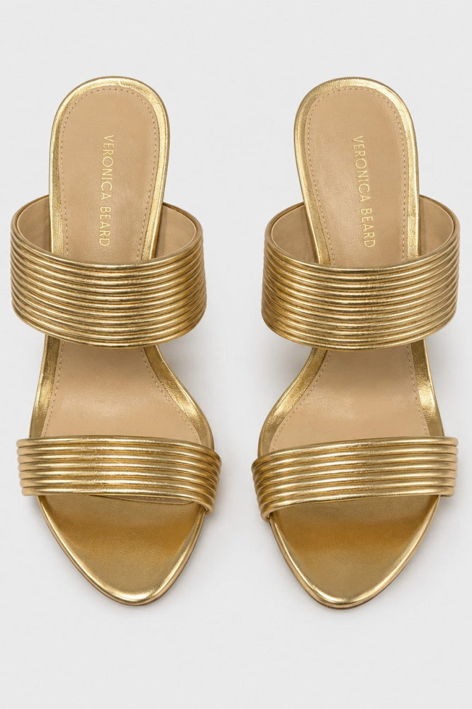 Women’s Asha Mignon High Heel Strappy Sandals - Gold - 5.5 - Sandal