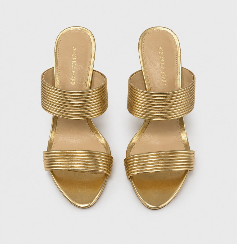Women’s Asha Mignon High Heel Strappy Sandals - Gold - 5.5 - Sandal