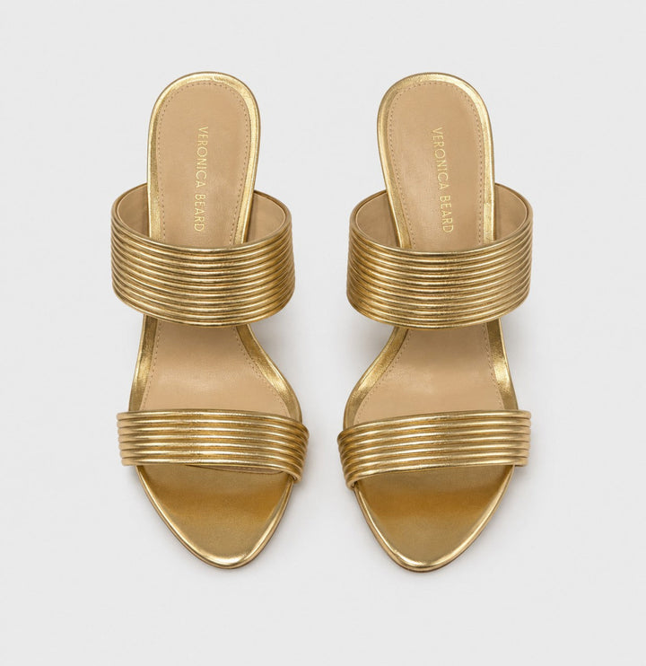 Women’s Asha Mignon High Heel Strappy Sandals - Gold - 5.5 - Sandal