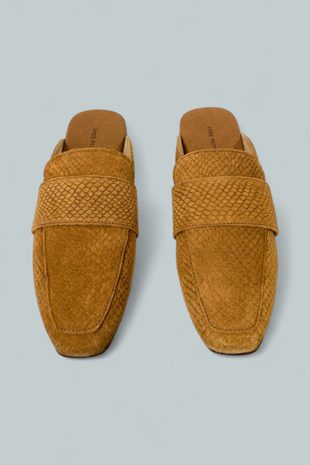 Women’s At Ease Embossed Loafers - Tan Suede - 7.5 - Loafers