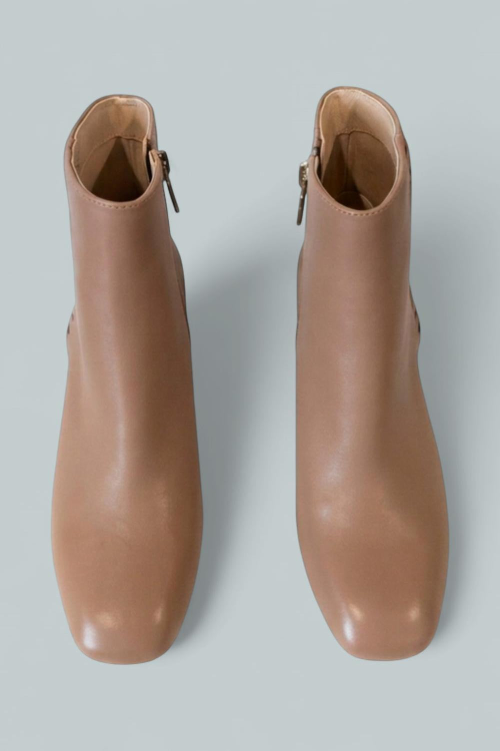 Women’s Augustine Block Heel Booties - Cafe Au Lait - 7 - Bootie