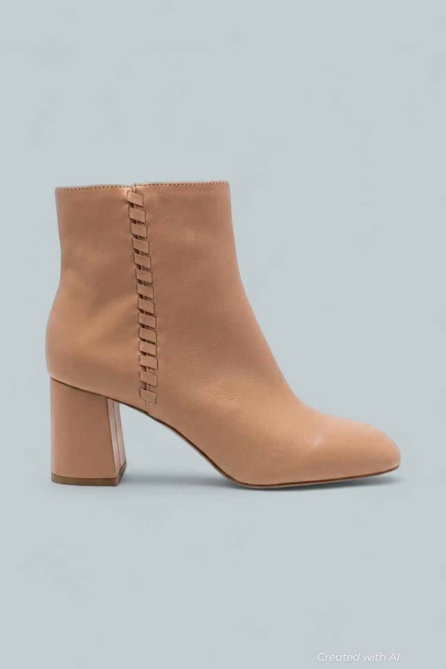 Women’s Augustine Block Heel Booties - Cafe Au Lait - 7 - Bootie