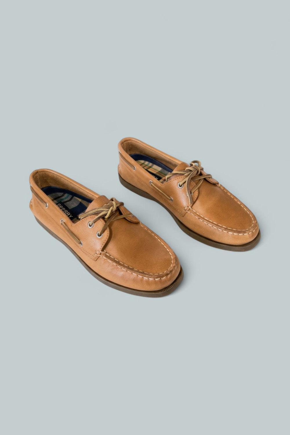 Women’s Authentic Original Boat Shoes - Tan - 9 - Loafers