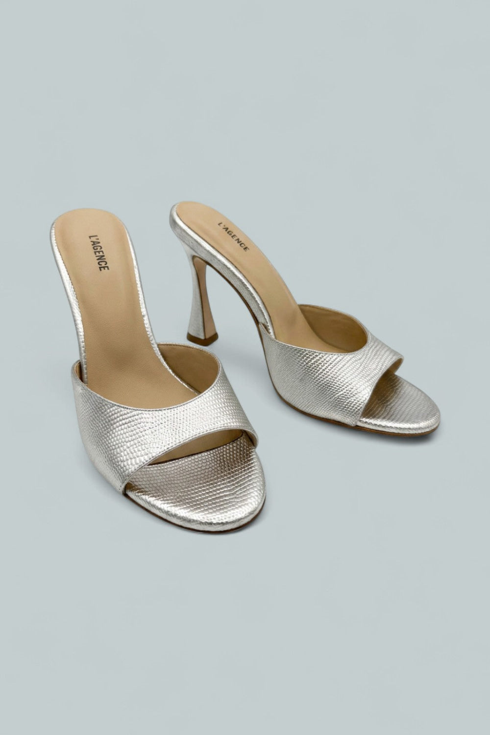 Women’s Avery Slide High Heel Sandals - Silverliza - 8 - Sandals
