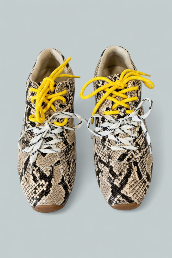 Women’s Aziel Sneakers - Tan Snake - 9 - Sneaker