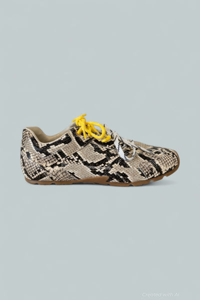 Women’s Aziel Sneakers - Tan Snake - 9 - Sneaker