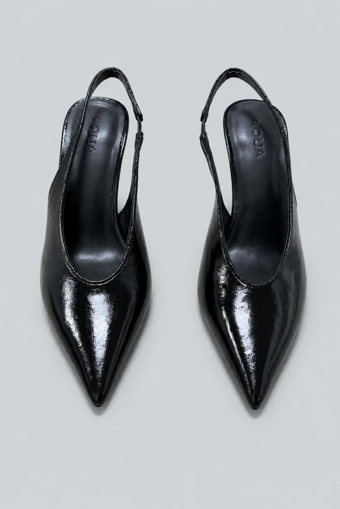 Women’s Azure Pumps - Black Leather - Heels