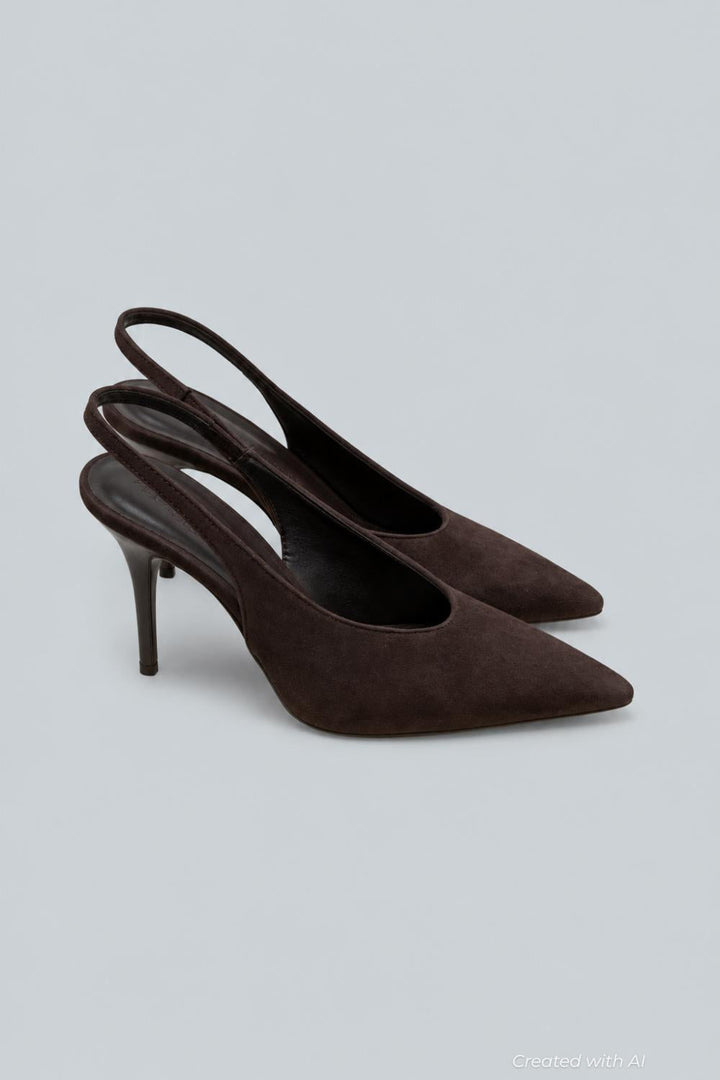 Women’s Azure Pumps - Brown Suede - Heels