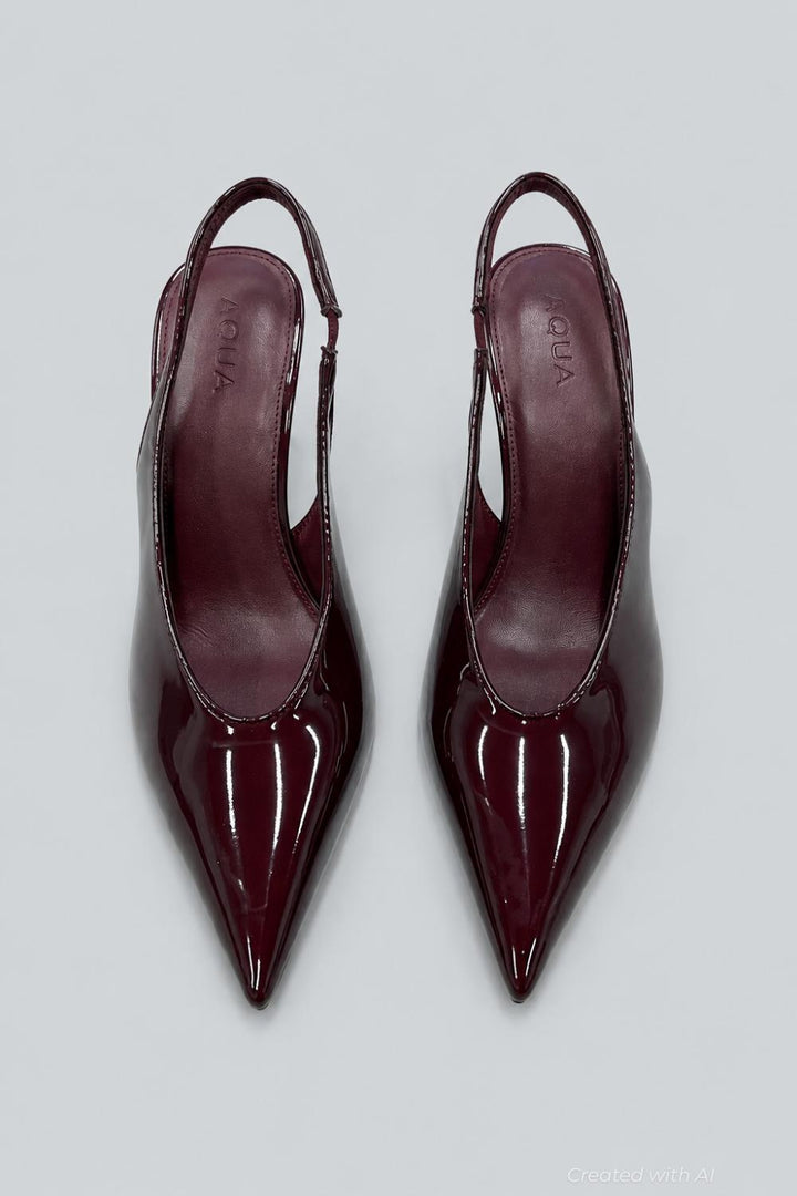 Women’s Azure Pumps - Dark Cherry - Heels