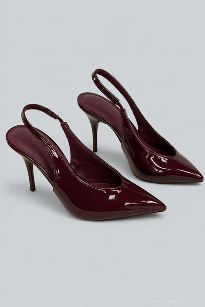 Women’s Azure Pumps - Dark Cherry - Heels