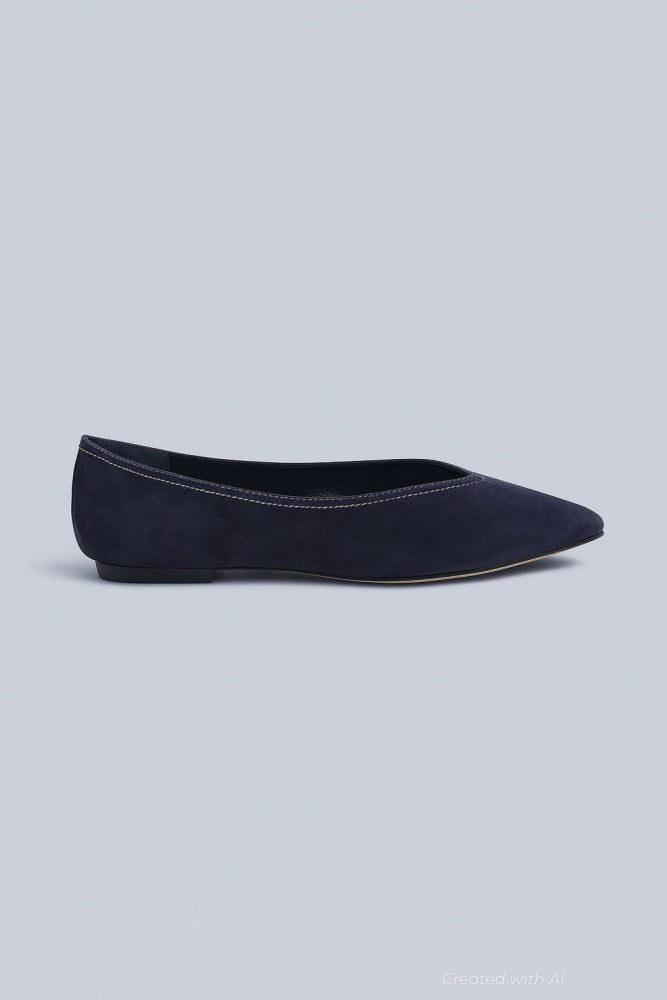 Women’s Bancroft Pointed Flats - Navy - 9 - Flats
