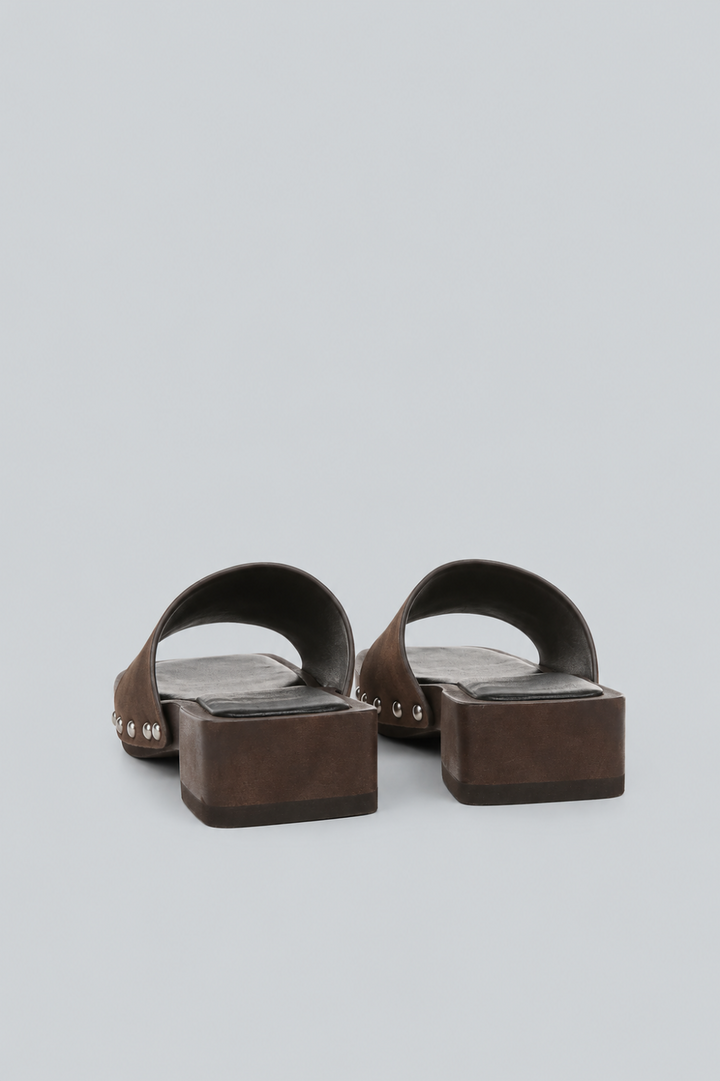 Women’s Barbara Studded Sandals - Dark Mocha - Sandal