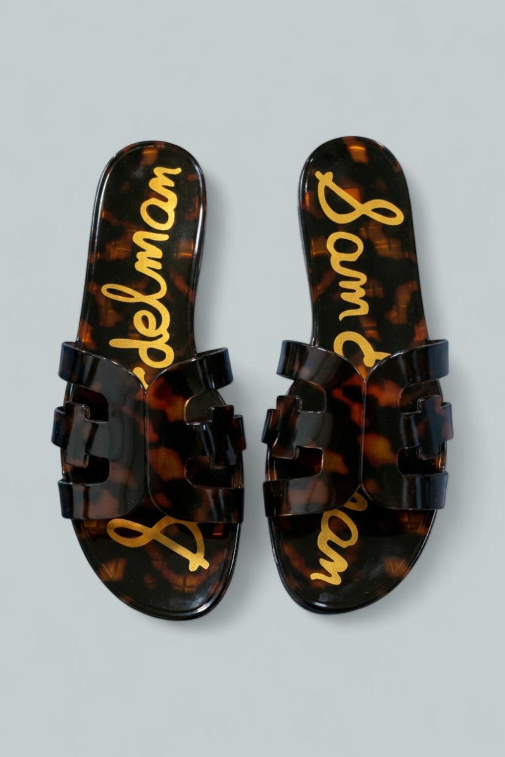 Women’s Bay Jelly Slide Sandals - Tortoise - 7 - Sandal