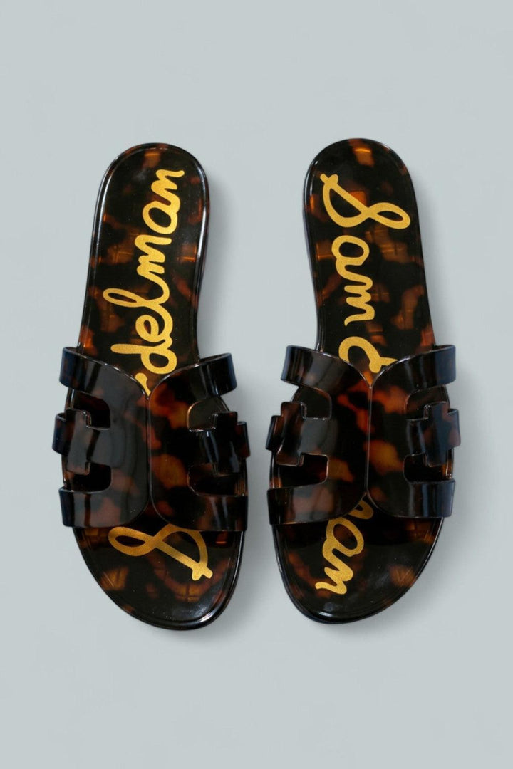 Women’s Bay Jelly Slide Sandals - Tortoise - 7 - Sandal