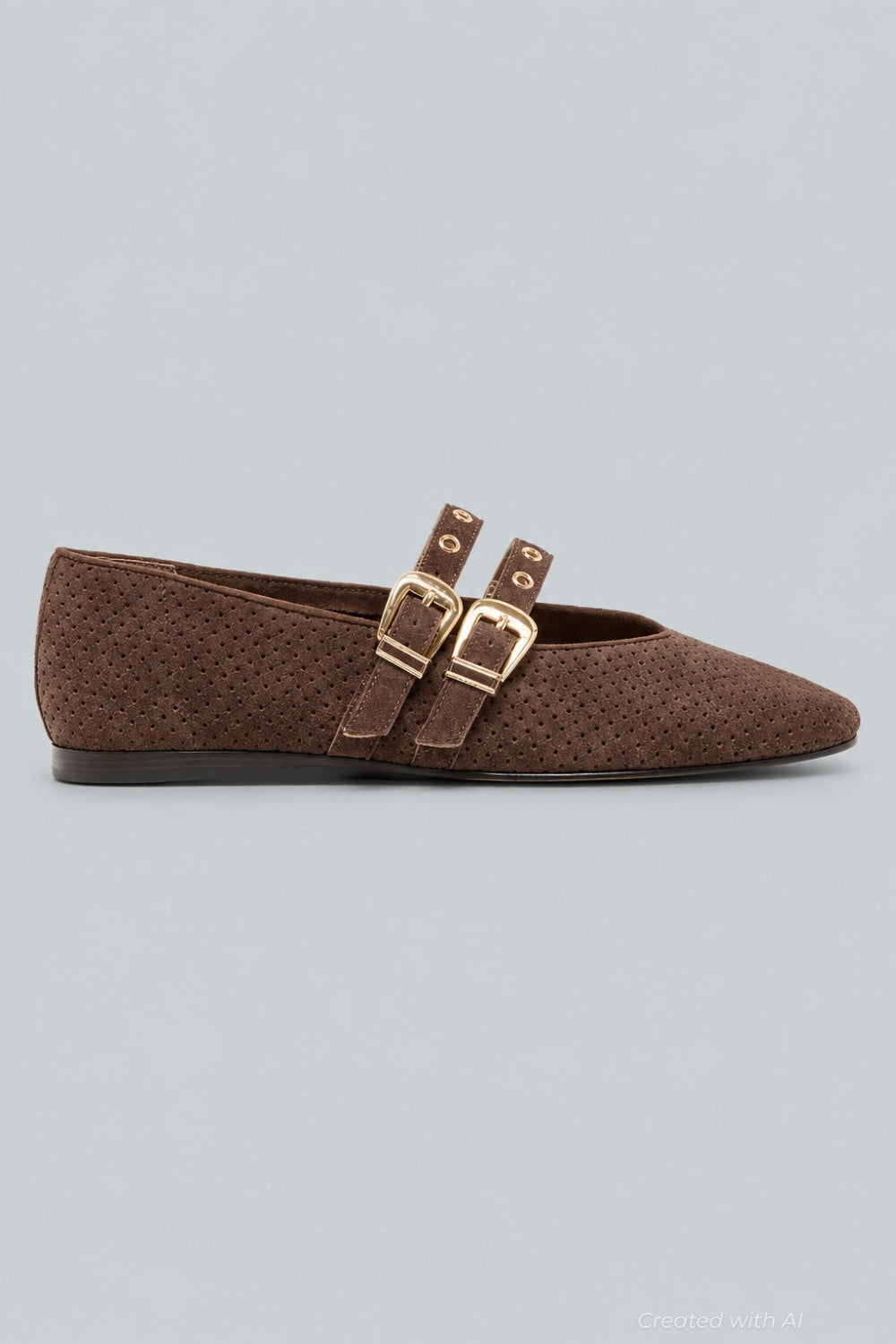 Women’s Baylee Grommet Mary Jane Flats - Dark Brown - Mary Jane