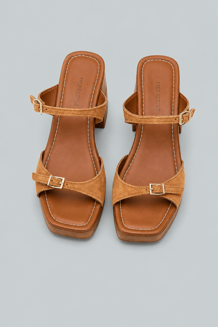 Women’s Beck Clog Sandals - Cognac Suede - Clog