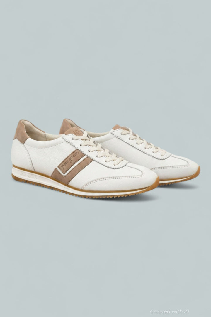 Women’s Bellevue Sneakers - White Antelope Combo - 7 - Sneaker
