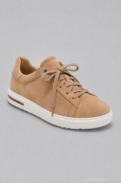 Women’s Bend Lace Up Sneakers - Beige - Sneaker