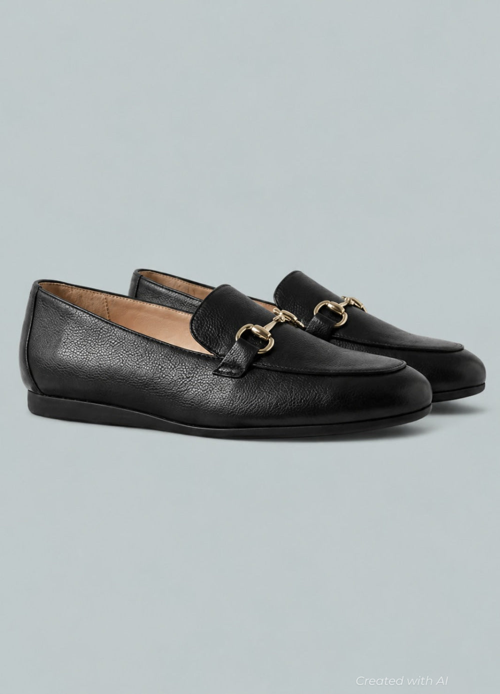 Women’s Bethany Flats - Black Leather - Loafers