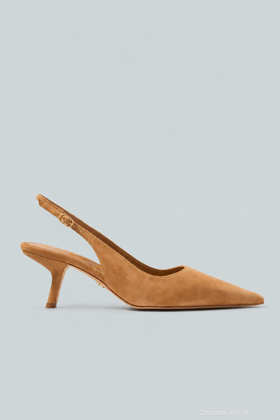 Women’s Bianka Slingback Kitten Heels - Cyprus Tan - Slingback