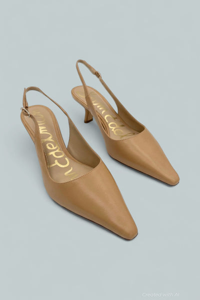 Women’s Bianka Slingback Kitten Heels - French Sand - Slingback