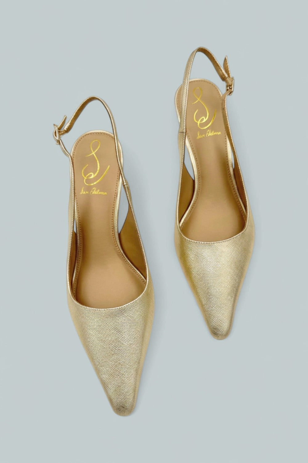 Women’s Bianka Slingback Kitten Heels - Goldleaf - 8 - Slingback