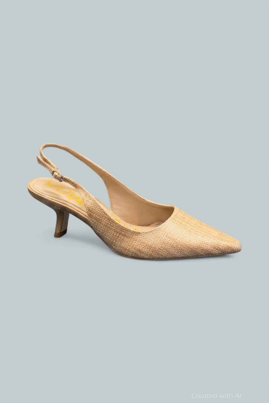 Women’s Bianka Slingback Kitten Heels - Tan - 6.5 - Slingback