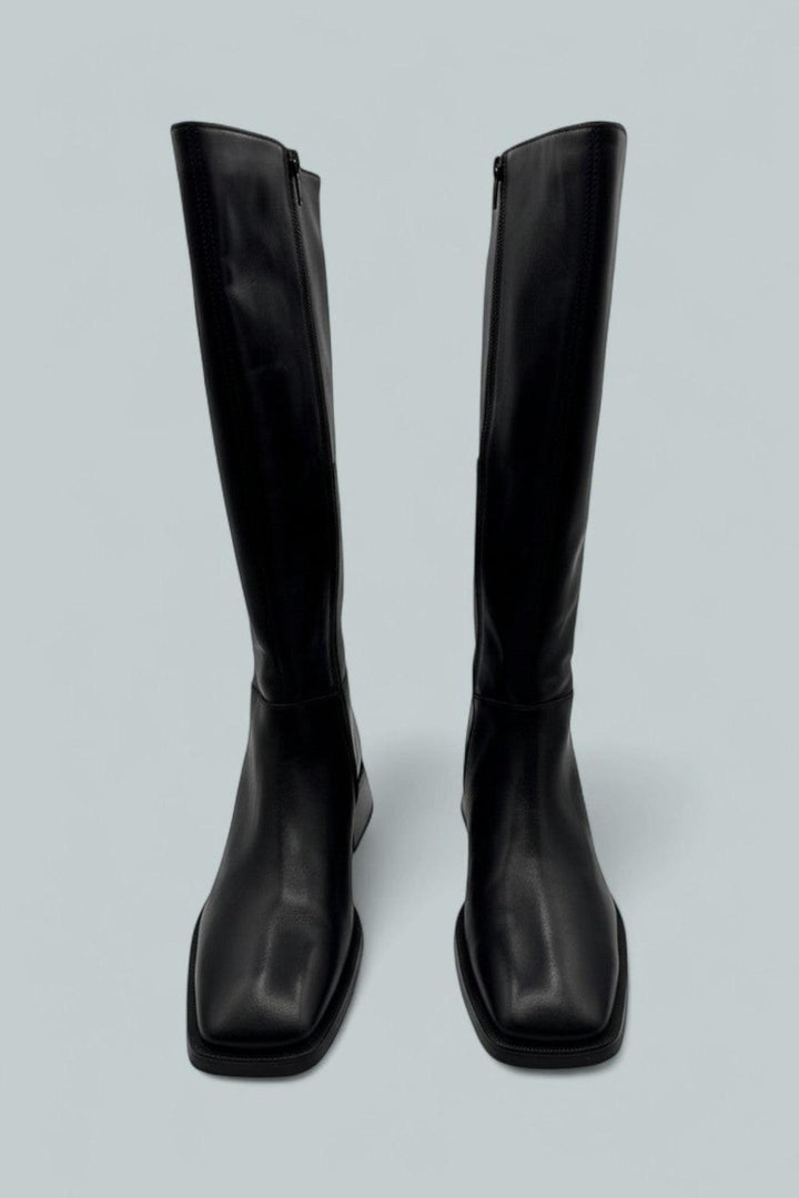 Women’s Blanca Square Toe Boots - Black - 8 US / 38 EU - Loafers