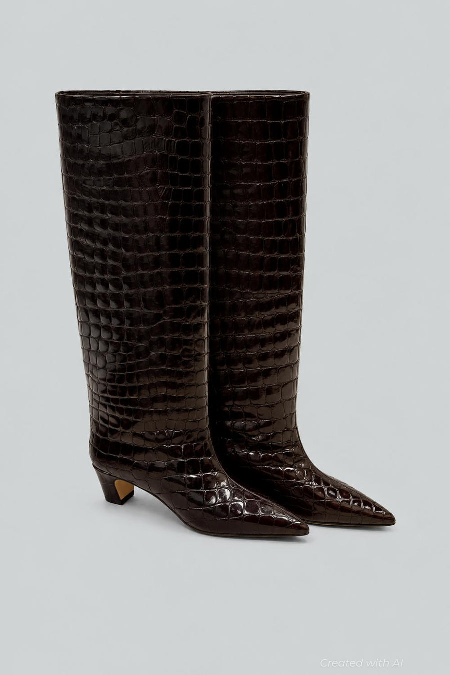 Women’s Blaze Boots - Brown Croc - 7 - Boots