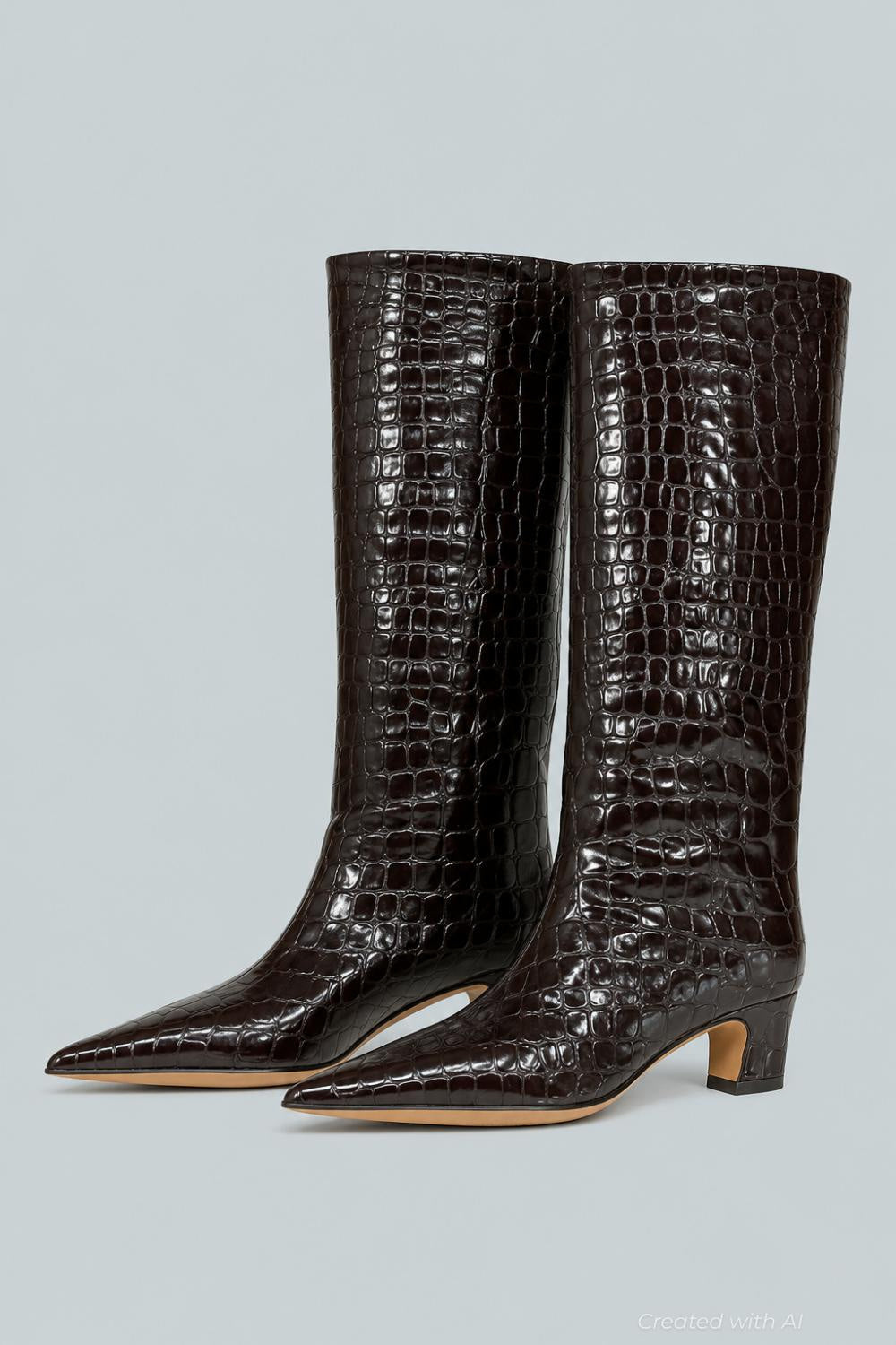 Women’s Blaze Boots - Brown Croc - 7 - Boots